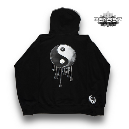 Polerón ZEN897 Yin-Yang Drip Negro – DROP 11:11