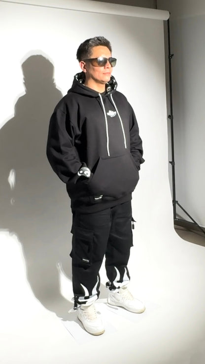 Polerón ZEN897 Yin-Yang Drip Negro – DROP 11:11