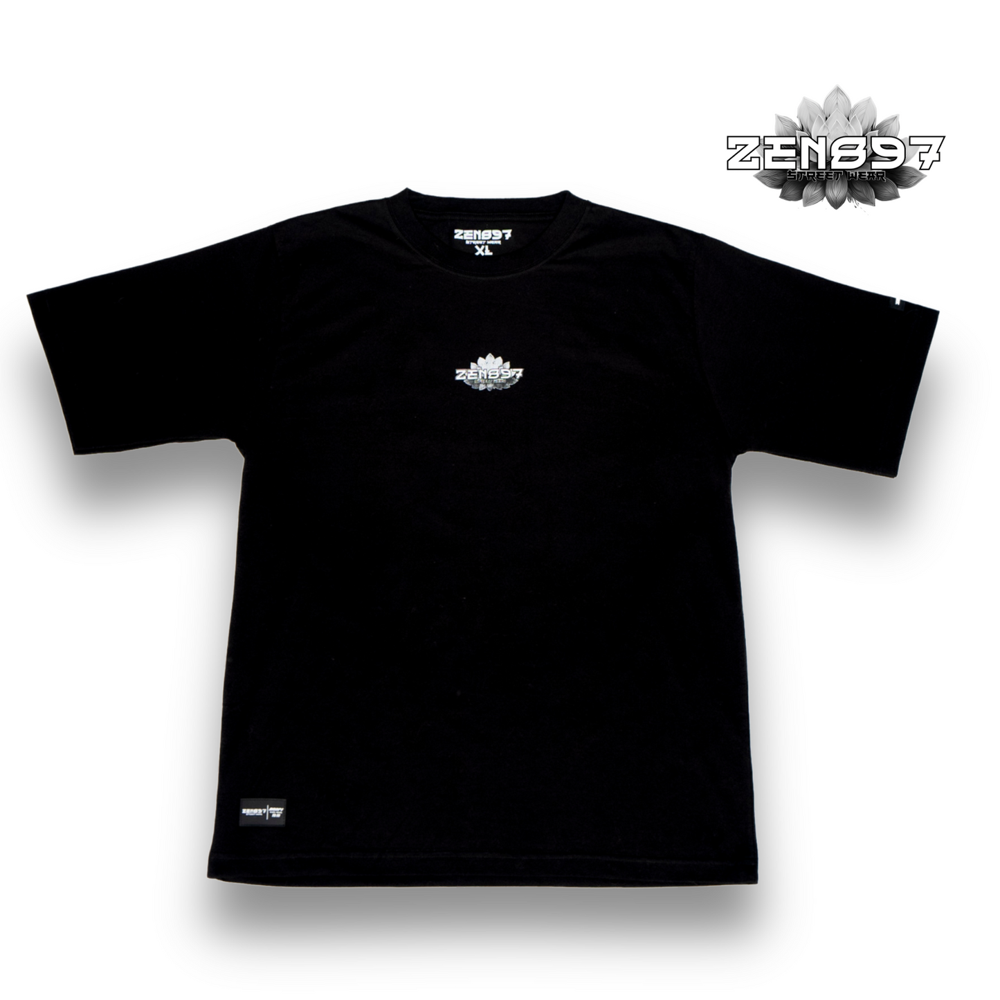 Polera ZEN897 “Yin-Yang Drip” Negra – DROP 11:11