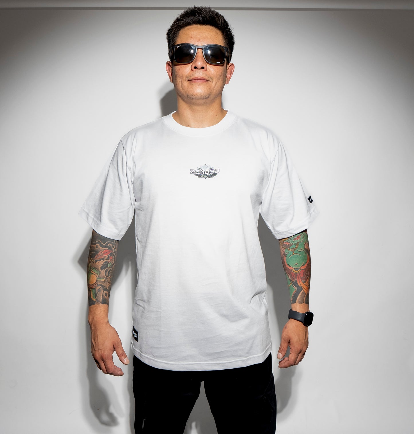 Polera ZEN897 “Yin-Yang Drip” Blanca – DROP 11:11