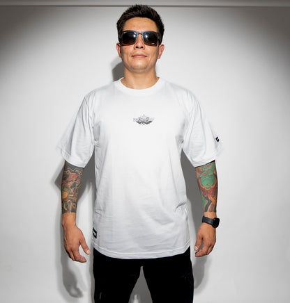 Polera ZEN897 “Yin-Yang Drip” Blanca – DROP 11:11