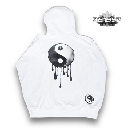 Polerón ZEN897 Yin-Yang Drip Blanco – DROP 11:11