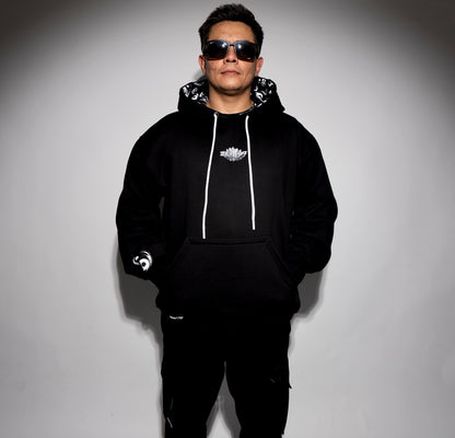 Polerón ZEN897 Yin-Yang Drip Negro – DROP 11:11