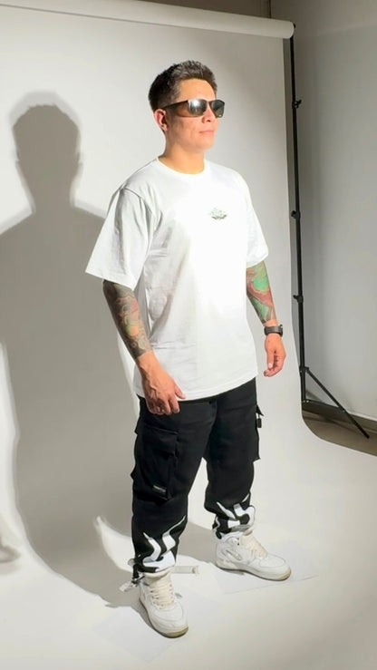 Polera ZEN897 “Yin-Yang Drip” Blanca – DROP 11:11