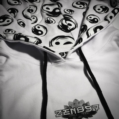 Polerón ZEN897 Yin-Yang Drip Blanco – DROP 11:11